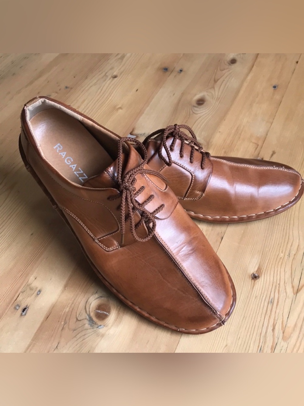 Ragazzi 45 brown lace up loafer